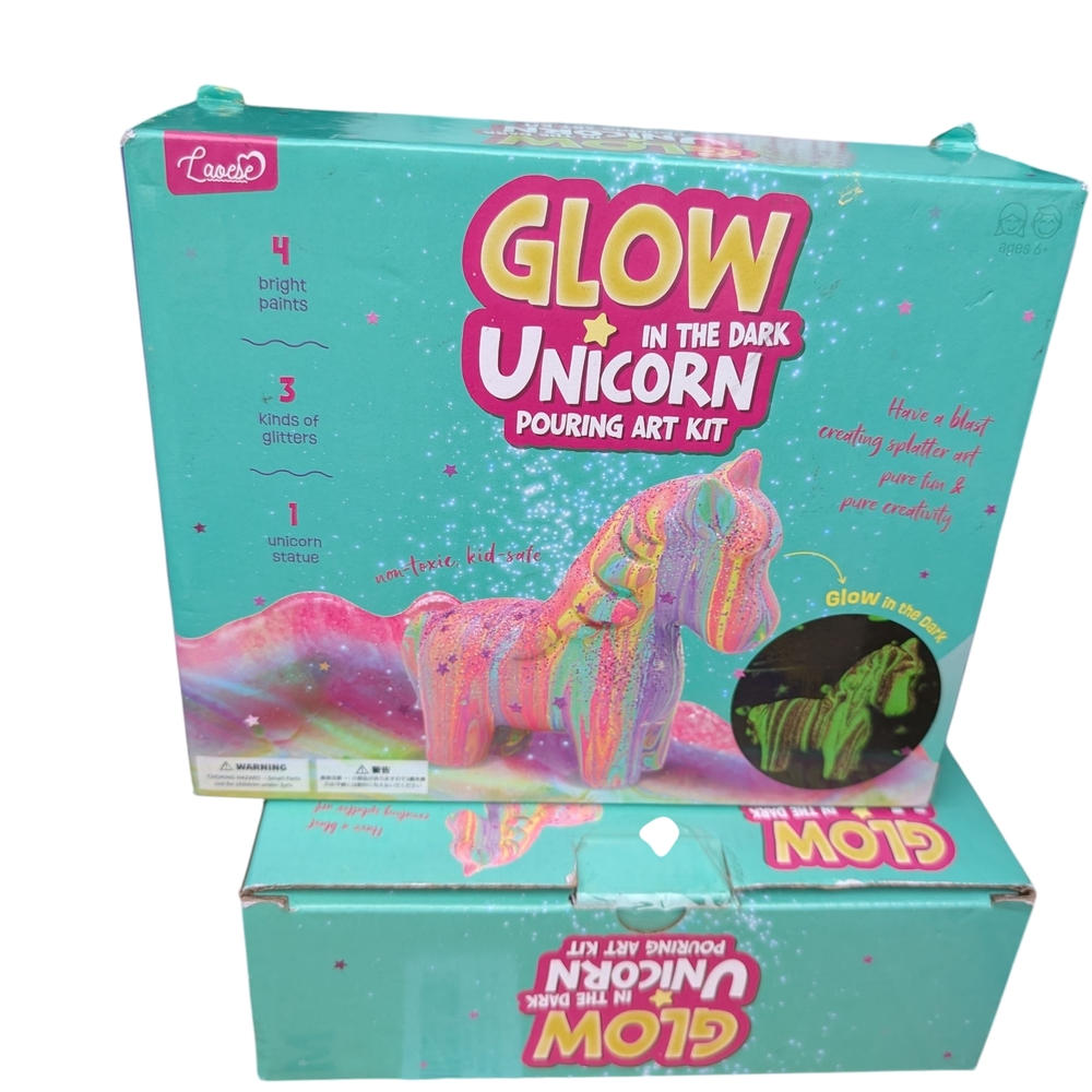 (2) Glow In The Dark, Unicorn Pouring Art Kit Set Of 2